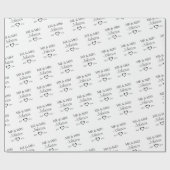 Aangepaste Mr & Mrs Koppel Jubileum  Cadeaupapier (Vlak)