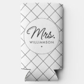 Aangepaste Mrs Est. Modern Elegant Script Pas getr (Achterkant)