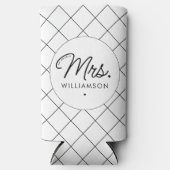 Aangepaste Mrs Est. Modern Elegant Script Pas getr (Voorkant)