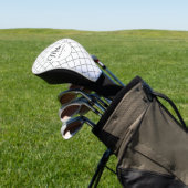 Aangepaste Mrs Est. Modern Elegant Script Pas getr Golfheadcover (Insitu)