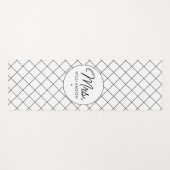 Aangepaste Mrs Est. Modern Elegant Script Pas getr Yogamat (Voorkant (horizontaal))