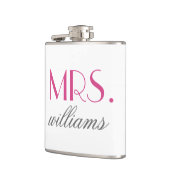 Aangepaste Mrs Wedding Flask | Bride-to-be Gifts Heupfles (Links)