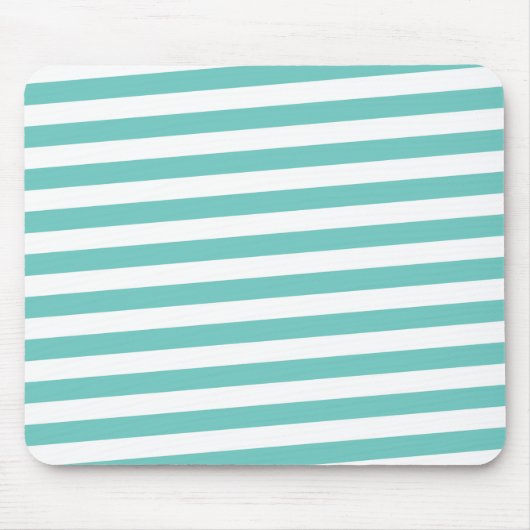 Aangepaste Muismat Abstracte Stripes Aqua (Voorkant)