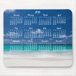 Aangepaste muismat kalender 2018 Strand