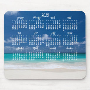 Aangepaste muismat kalender 2023 Strand