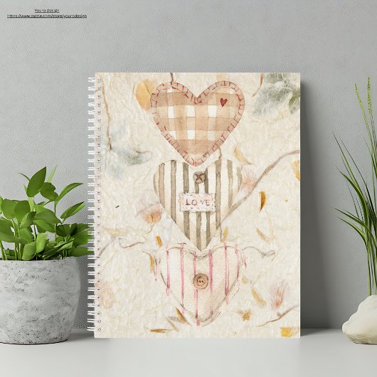 Aangepaste Mulberry papier Harten en kraft Notitieboek