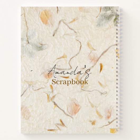 Aangepaste Mulberry papier Harten en kraft Notitieboek (Achterkant)