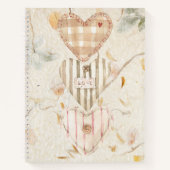 Aangepaste Mulberry papier Harten en kraft Notitieboek (Voorkant)