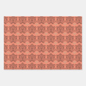 Aangepaste Multi-Patroon Med Damask Lotus Bloem 3 Inpakpapier Vel (Voorkant 2)