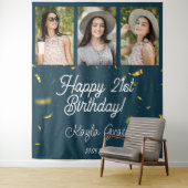 Aangepaste Multi Photo Birthday Party Wall Backdro Wandkleed (In situ)