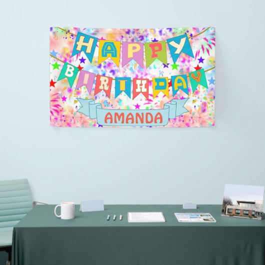 Aangepaste multicolor-partijbanner spandoek (Beurs)