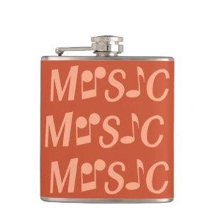 Aangepaste MUSIC-fles Heupfles
