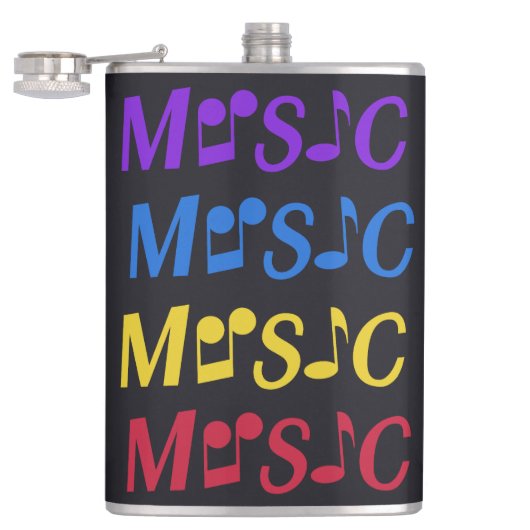 Aangepaste MUSIC-fles Heupfles (Geopend)