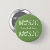 Aangepaste MUSIC-knoppen Ronde Button 5,7 Cm (Voorkant /achterkant)