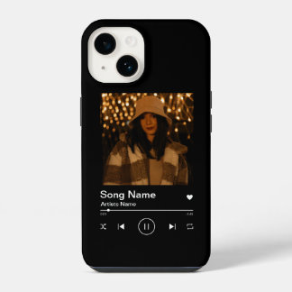 Aangepaste Music Player Song Hoesje Telefoonhoes iPhone 14 Hoesje