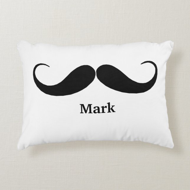 Aangepaste Mustache Pillow Decoratief Kussen (Voorkant)