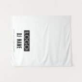 Aangepaste muziek DJ Business Logo Table Runner Ba Wandkleed (Voorkant (horizontaal))