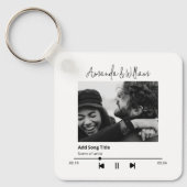 Aangepaste muziek & liedfoto sleutelhanger (Voorkant)