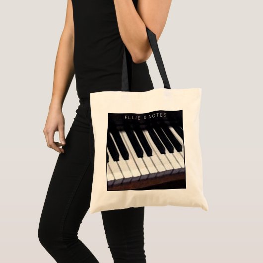 Aangepaste muziek tote bag (Voorkant (product))