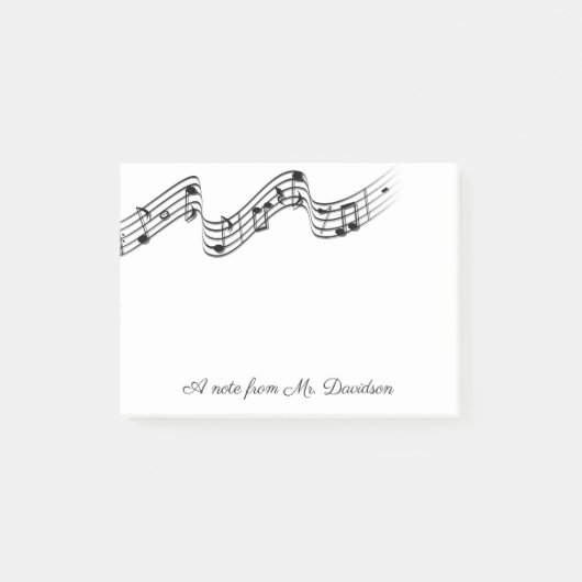 Aangepaste muziekinstrumenten post-it® notes (Voorkant)