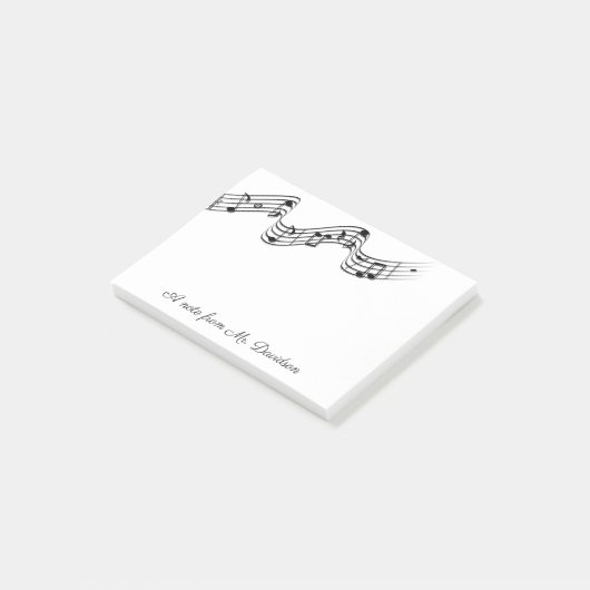 Aangepaste muziekinstrumenten post-it® notes (Schuin)