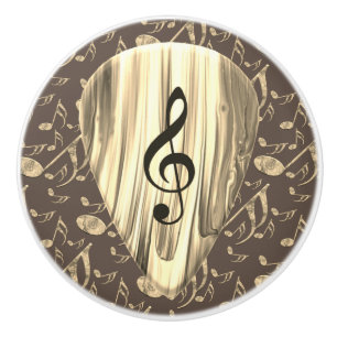 Aangepaste muzieknotitie gitaar Pick Keramische Knop