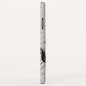 Aangepaste muzieknotities voor zwart en grijs Case-Mate iPhone case (Achterkant/rechts)