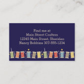 Aangepaste naadloze naaigarens voor kleurspoelen visitekaartje (Achterkant)