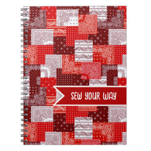 Aangepaste Naai Patchwork Bandana Quilt Patroon Notitieboek