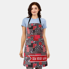 Aangepaste Naai Patchwork Naai Je Eigen Manier Ont Schort