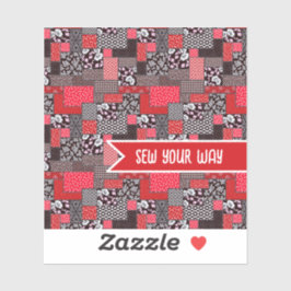 Aangepaste Naai Patchwork Naai Je Eigen Manier Ont Sticker