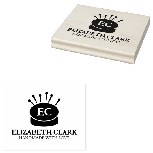 Aangepaste naaigarij, groot rubberstempel (Gestempeld)