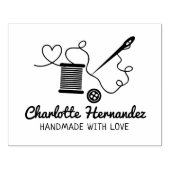 Aangepaste naaigarij, groot rubberstempel (Afrduk)