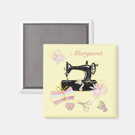 Aangepaste  naaimachine en -structuur magneet (Voorkant / Achterkant)