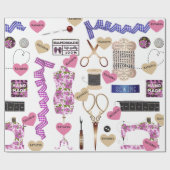 Aangepaste  naaivariatie cadeaupapier (Vlak)