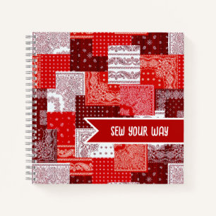 Aangepaste Naaiwerk Patchwork Bandana Quilt Patroo Notitieboek