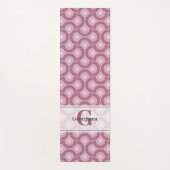 Aangepaste naam 1920s Radiant Dusky Roos Dot Manda Yogamat (Voorkant)