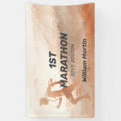 Aangepaste naam 1E Marathon-Post Marathon Party Spandoek (Verticaal)