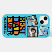Aangepaste naam & 3 foto's BESTE DAD OOIT Case-Mate iPhone Case (Achterkant (horizontaal))