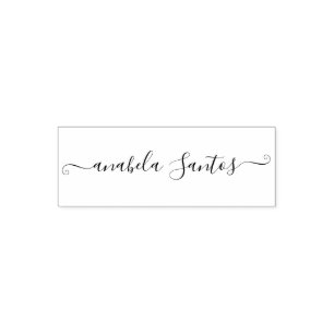 Aangepaste naam Aangepast grafisch script Eenvoudi Zelfinktende Stempel