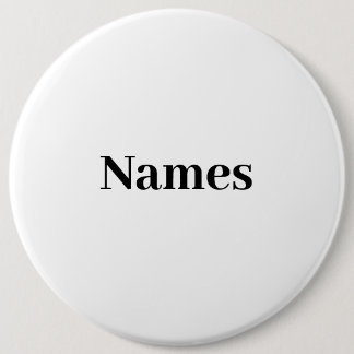 Aangepaste naam Aangepaste tekst Ronde Button 6,0 Cm