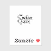Aangepaste naam Aangepaste tekst Sticker (Vel)