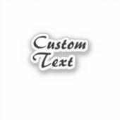 Aangepaste naam Aangepaste tekst Sticker (Voorkant)