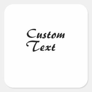 Aangepaste naam Aangepaste tekst Vierkante Sticker