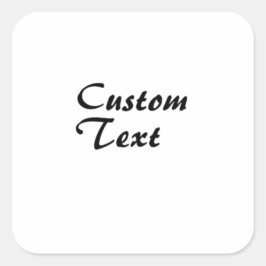 Aangepaste naam Aangepaste tekst Vierkante Sticker (Voorkant)