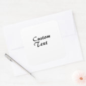 Aangepaste naam Aangepaste tekst Vierkante Sticker (Envelop)