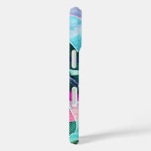 Aangepaste naam Abstract Iriserende Kleurrijke 3D  Case-Mate iPhone Case (Achterkant / Rechts)