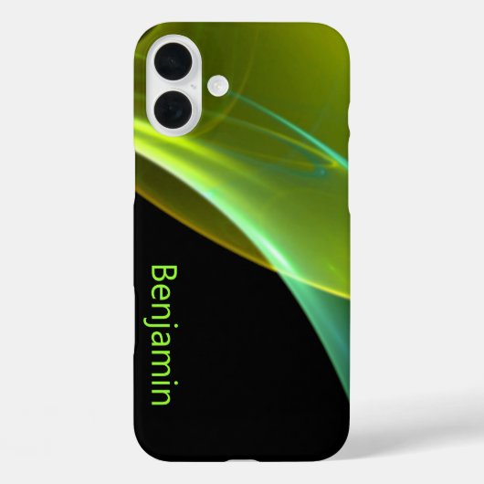 Aangepaste naam Abstract kunstwerk voor zwarte wis Case-Mate iPhone Case (Achterkant)