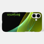 Aangepaste naam Abstract kunstwerk voor zwarte wis Case-Mate iPhone Case (Achterkant (horizontaal))