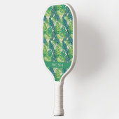 Aangepaste naam Abstract palm Leaf Pattern Pickleball Paddle (Links)